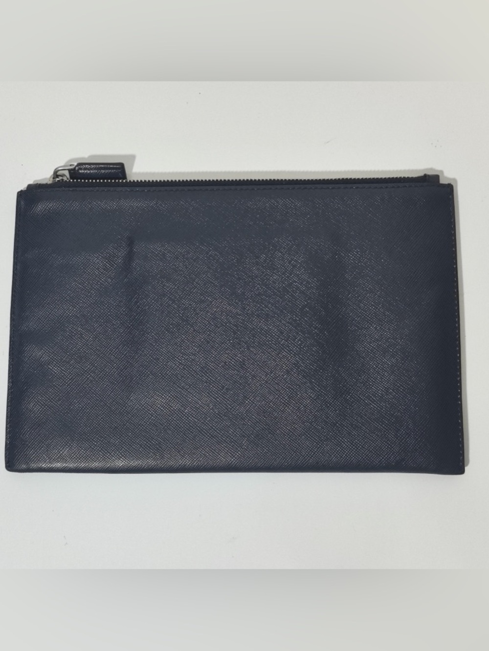 Prada Black Saffiano Leather Zip Toiletry Pouch with Car Motif - Picture 3 of 6